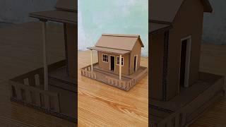 How To Make Cardboard House |Small Cardboard House | DIY Miniature Cardboard House.