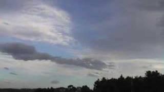 Time lapsed clouds