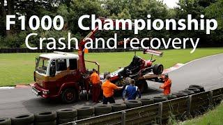 Unexpected crash at Cadwell Park F1000