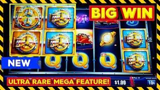 RARE MEGA FEATURE & HUGE WIN! Big Money Getaway Slots - LOCK IT LINK RICHES!