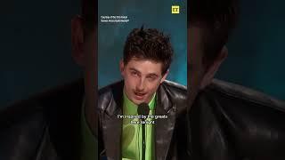 Timothee Chalamet becomes youngest actor to win in the Best Male Actor category at the #SAGAwards