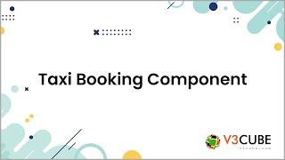 Taxi - Uber Like Taxi Rental & Car Pool Booking - GoJek Clone App Component - V3Cube.com