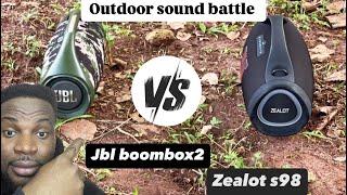 Outdoor sound test between zealot s98 and jbl boombox2 