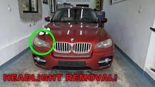 HOW TO REMOVE HEADLIGHT ON BMW X5/X6 E70/71