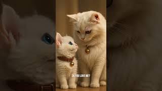 Fluffy Kitten & Her Loving Mom  A Heartwarming Bond  Pixar Style 3D Animation