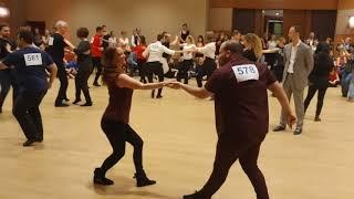 Nir David & Eveline Lauchenauer - Intermediate Strictly Prelims 2nd song @ Budafest 2018