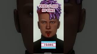 pride flags as sims - transgender  | the sims 4 | #thesims4 #shorts #sims4