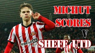 Michut scores first Sunderland goal vrs Sheffield Utd