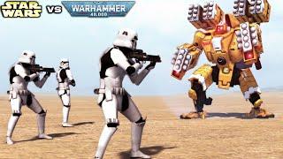 STAR WARS vs WARHAMMER 40K: Galactic Empire vs Tau Empire - Men of War: Assault Squad 2