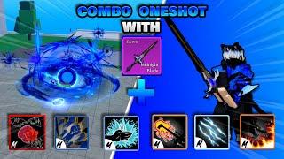 MIDNIGHT BLADE REWORK Combo One Shot With All Melee | Blox Fruits update 20