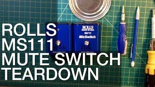 Rolls MS111 XLR Mic Mute Switch Teardown