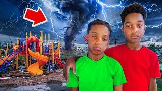 DJ & KYRIE’S PLAYGROUND GOT DESTROYED BY THE TORNADO ️