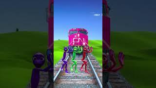 Equal dream to cochinta red green blue colour alien dance vs attack Train Driver tom. #funny