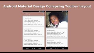 Android Material Design Collapsing Toolbar Layout