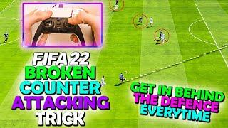 FIFA 22 OVERPOWERED ATTACKING TRICK | How to COUNTER ATTACK in FIFA 22 | FIFA 22 ATTACKING TUTORIAL