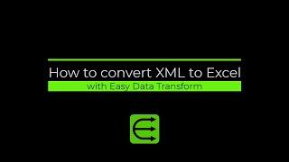 How to convert XML to Excel