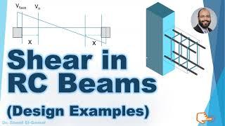 Design for Shear in Reinforced Concrete (RC) Beams  -  Design Examples