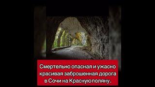 Смертельно опасная и ужасно красивая заброшенная дорога в Сочи на Красную поляну