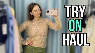 TRANSPARENT Try On Haul in the Mall 2024 With Klara Si