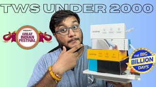 Top 5 earbuds under 2000 rupees Flipkart Big billion days 2024