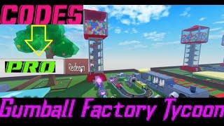 Working New Codes Gumball Factory Tycoon