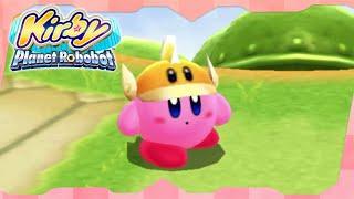 Kirby Planet Robobot for 3DS ⁴ᴷ | Level 1 (All Code Cubes & Rare Stickers)