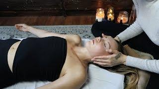 ASMR  relaxing massage for sleep + reiki (whisper & soft spoken)