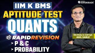 IIM Kozhikode BMS Aptitude 2025 Preparation | Rapid Revision Series - Quants | Last Min Revision