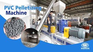 100-1000kg/h Waste Plastic Pelletizer Machine PVC Material Granulator Line