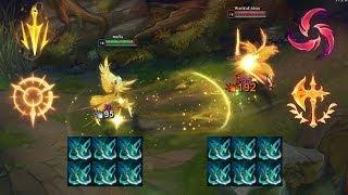 WHICH RUNE IS BETTER ON KAYLE! SAME BUILD LETHAL TEMPO vs HAIL OF BLADES vs PRESS THE ATTACK vs CONQ