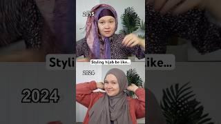 My hijab journey [How I styled my hijab in 2015 vs how I style in today in 2024]