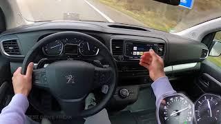 2021 peugeot traveller l3 2 0 bluehdi 177 ps top speed autobahn drive pov