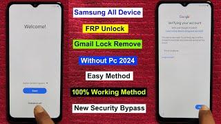 "New Method 2024" Samsung All Model Frp Bypass Android 11/12/13/14 | Gmail Account Remove Without Pc