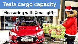 Measuring Tesla cargo space with gifts - Xmas experiment