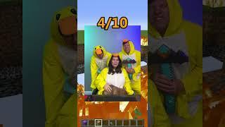 Minecraft: Who made Passo Bem Solto best? w/ @SharpeFamilySingers  #Shorts