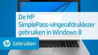 De HP SimplePass-vingerafdruklezer gebruiken in Windows 8