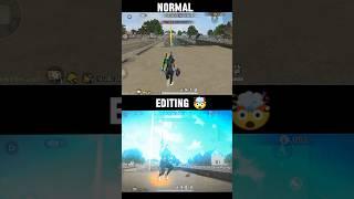 Normal vs editing  free fire...#1410gaming #shorts