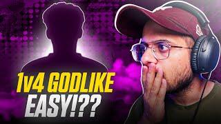 He Destroyed GodLike Alone!  1v4 Godlike With Illegal Skills