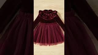 baby velvet frockdesign velvet dress design for babies 2023 #frock #velvetdressdesigns #velvetfrocks