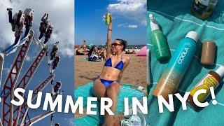 Summer in NYC! (beach day, healthy week meals, + pilates)