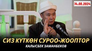 КАЛЫСБЕК ЗАМАНБЕКОВ | СИЗ КҮТКѲН СУРОО-ЖООПТОР | 14.08.2024