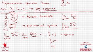 Математика без Ху%!ни. Радикальный признак Коши.