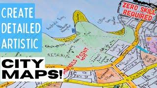 Can't DRAW CITY MAPS - Watch This! | Full 90 minute Tutorial