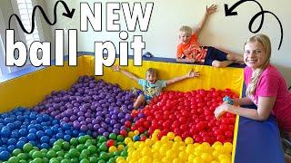 Huge Ball Pit Room Makeover!!