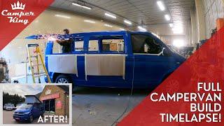 Full VW T6.1 Professional Campervan Conversion  - Start to finish Timelapse! - CamperKing