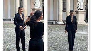HANDE ERCELIN MILAN  READY FOR THE PAMELLATO EVEN TODAY