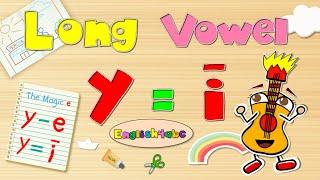 The Letter Y / Long Vowel i  / The Magic e / English4abc / Phonics Song!