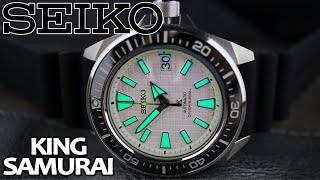 SEIKO KING Samurai SRPE37 Full Review | White Waffle Dial Seiko Samurai - 2020 Seiko Catalog Divers