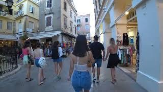 CORFU 2022 Greece Corfu-Town walking tour 4k / КОРФУ 2022 Вечерний Корфу-Таун 4К