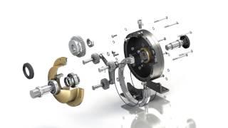 T-FLEX CAD 15 - Photorealistic animation, Gearbox